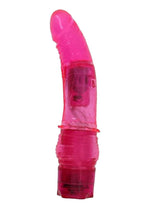 Load image into Gallery viewer, Crystal Caribbean Number 4 Jelly Vibrator - Pink - 6.5in