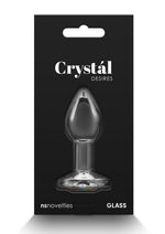 Load image into Gallery viewer, Crystal Desires Rainbow Gem Glass Anal Plugs