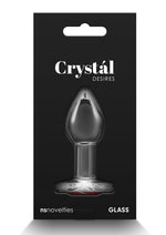 Load image into Gallery viewer, Crystal Desires Red Heart Glass Anal Plugs