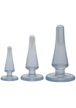 Load image into Gallery viewer, Crystal Jellies Anal Initiation - Clear - 3 Piece Kit