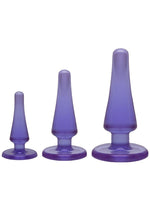 Load image into Gallery viewer, Crystal Jellies Anal Initiation - Purple - 3 Piece Kit