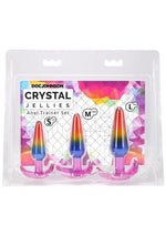 Load image into Gallery viewer, Crystal Jellies Anal Trainer - Multicolor/Rainbow - 3pc/Set

