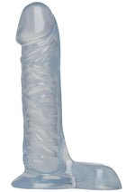 Load image into Gallery viewer, Crystal Jellies Ballsy Super Dildo - Clear - 7in
