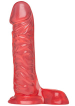 Load image into Gallery viewer, Crystal Jellies Ballsy Super Dildo - Pink - 7in
