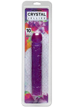 Load image into Gallery viewer, Crystal Jellies Classic Dildo - Purple - 10in
