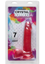 Load image into Gallery viewer, Crystal Jellies Dildo with Balls - Pink - 7in
