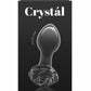 Crystal Premium Glass Rose Probe - Black