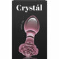 Crystal Premium Glass Rose Probe - Pink