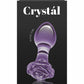 Crystal Premium Glass Rose Probe - Purple