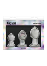 Load image into Gallery viewer, Crystal Premium Glass Trainer Kit Butt Plug - Clear - Set