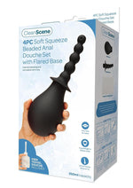 Load image into Gallery viewer, CS 250ml Soft Squeeze Beaded Anal Douche - Black
