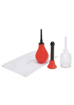 Load image into Gallery viewer, CS 3pc 200ml Douche Set Including Bulb - Black/Red
