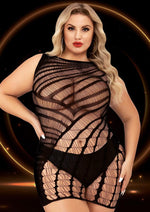 Load image into Gallery viewer, Cut Out Mini Dress - Black - Queen