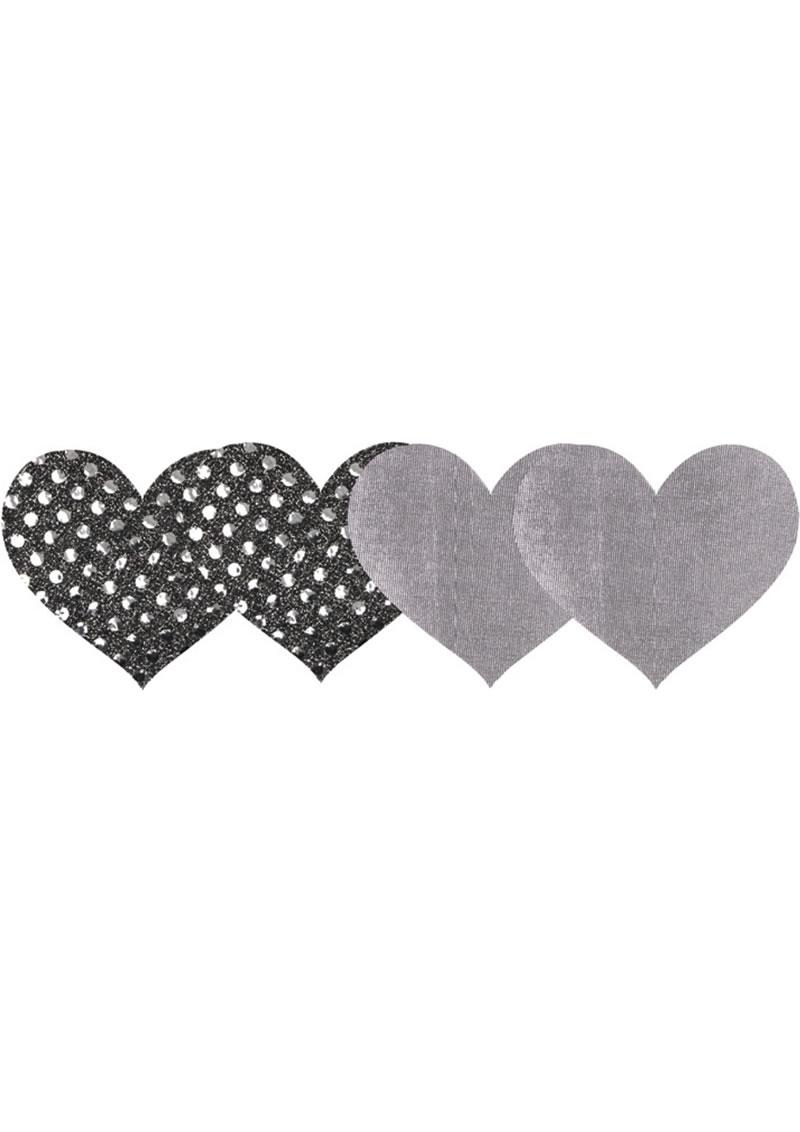 Dark Angel Hearts - Silver/White