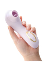 Load image into Gallery viewer, Delice Fleus Air Pulsing Vibe Rechargeable Silicone Clitoral Vibrator - Barely