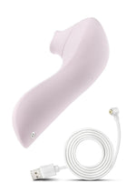 Load image into Gallery viewer, Delice Fleus Air Pulsing Vibe Rechargeable Silicone Clitoral Vibrator - Barely - Purple