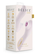 Load image into Gallery viewer, Delice Fleus Air Pulsing Vibe Rechargeable Silicone Clitoral Vibrator - Barely