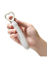 Load image into Gallery viewer, Delice Heartthrob Rechargeable Silicone Vibrator - White Bouquet - White

