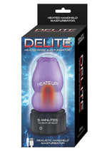 Load image into Gallery viewer, Delite Heated Rose Rechargeable Masturbator - Purple