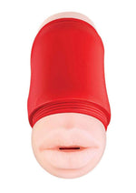Load image into Gallery viewer, Delite Two Ways Mouth and Vagina Masturbator - Red/Vanilla