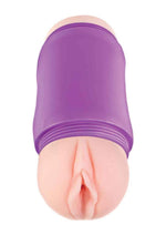 Load image into Gallery viewer, Delite Two Ways Vagina and Ass Masturbator - Blue/Purple/Vanilla