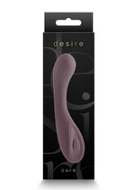 Load image into Gallery viewer, Desire Collection Pure Rechargeable Silicone Vibrator - Purple