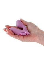Load image into Gallery viewer, Desire Demure Rechargeable Silicone Wearable Dual Motor Vibrator with Clitoral Stimulator
