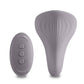 Desire Mantra Rechargeable Silicone Vibrator - Gray/Grey