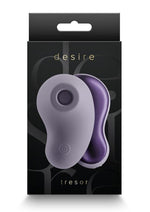 Load image into Gallery viewer, Desire Tresor Rechargeable Silicone Clitoral Stimulator - Gray/Grey