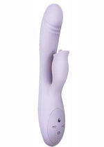 Load image into Gallery viewer, Devine Vibes Heat-Up Clit Licker Rechargeable Silicone Warming Vibrator - Lavender/Purple
