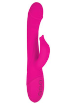 Load image into Gallery viewer, Devine Vibes Heat Up G-Spot Teaser Rechargeable Silicone Warming Vibrator - Pink
