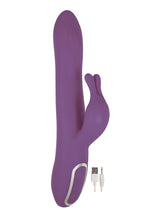 Load image into Gallery viewer, Devine Vibes Ultimate G-Spot Thumper Rechargeable Silicone Vibrator - Purple
