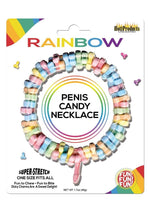 Load image into Gallery viewer, Dicky Charms Multi Flavored Penis Shaped Candy In A Super Stretch Necklace - Multicolor