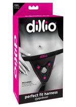 Load image into Gallery viewer, Dillio Perfect Fit Harness - Black/Pink
