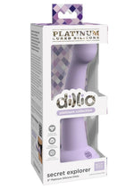 Load image into Gallery viewer, Dillio Platinum Secret Explorer Silicone Dildo - Lavender/Purple - 6in