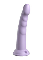 Load image into Gallery viewer, Dillio Platinum Slim Seven Silicone Dildo - Lavender/Purple - 7in
