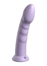 Load image into Gallery viewer, Dillio Platinum Super Eight Silicone Dildo - Lavender/Purple - 8in