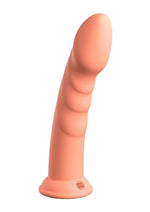 Load image into Gallery viewer, Dillio Platinum Super Eight Silicone Dildo - Orange - 8in