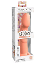 Load image into Gallery viewer, Dillio Platinum Super Eight Silicone Dildo - Orange - 8in