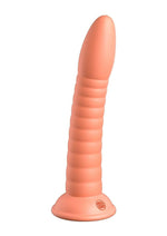 Load image into Gallery viewer, Dillio Platinum Wild Thing Silicone Dildo - Orange - 7in