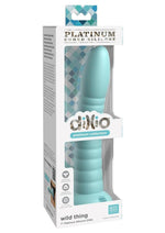 Load image into Gallery viewer, Dillio Platinum Wild Thing Silicone Dildo - Teal - 7in