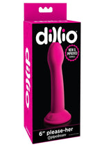 Load image into Gallery viewer, Dillio Please-Her Dildo - Pink - 6in