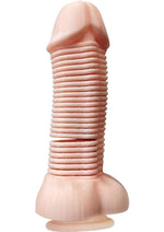 Load image into Gallery viewer, Dinky Slinky Pecker Spring Toy with Suction Cup - Vanilla
