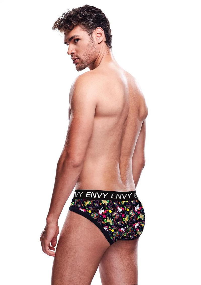 Disco Unicorn Brief - Black - Medium/Small