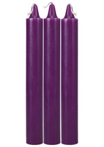 Load image into Gallery viewer, Doc Johnson Japanese Drip Candles - Purple - 3 Pack
