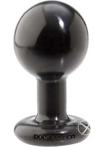 Load image into Gallery viewer, Doc Johnson Round Butt Plug - Black - Medium
