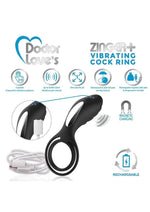 Load image into Gallery viewer, Doctor Love&#39;s Zinger Plus Silicone Rechargeable Vibrating Cock Ring
