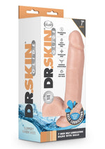 Load image into Gallery viewer, Dr. Skin Glide Self Lubricating Dildo with Balls - Vanilla - 7in
