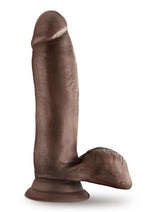 Load image into Gallery viewer, Dr. Skin Glide Self Lubricating Dildo with Balls - Chocolate - 7in
