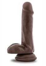 Load image into Gallery viewer, Dr. Skin Dr. Daniel Silicone Dildo with Balls and Suction Cup - Chocolate - 6in
